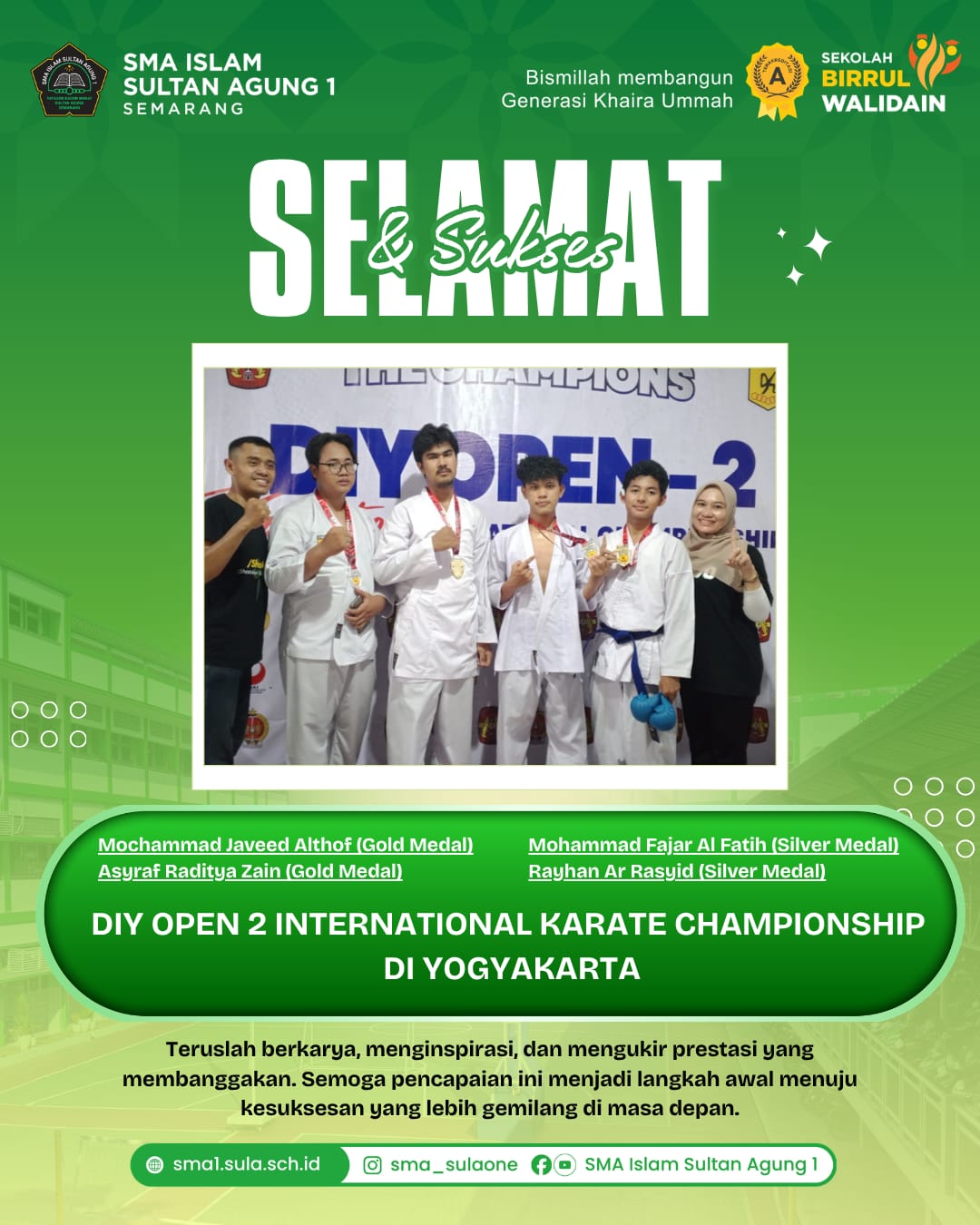 DIY OPEN 2 INTERNATIONAL KARATE CHAMPIONSHIP DI YOGYAKARTA